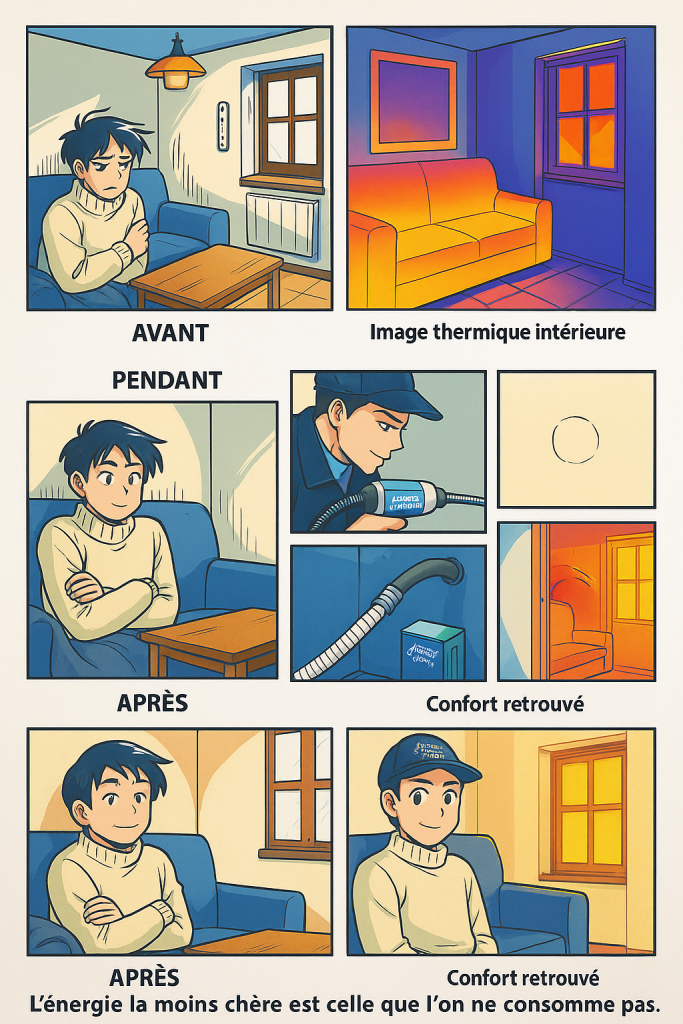 Isolation par injection de microbilles