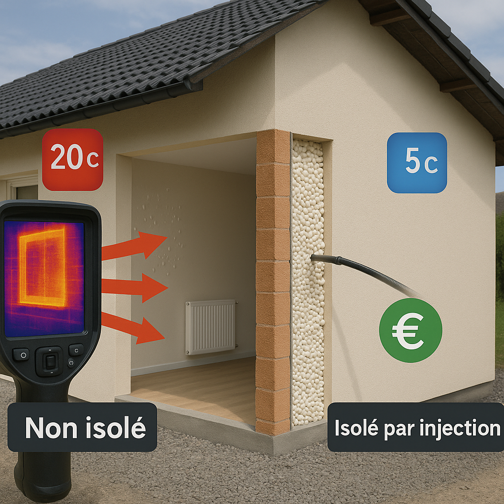 isloation par injection maison phenix